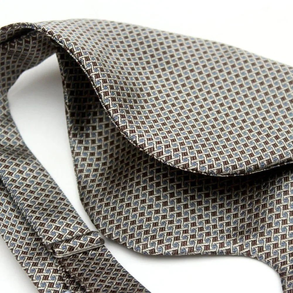 Men's Self‎ tied Bow Tie Big Butterfly Bow tie SR597 Small Ornament Brown Blue
